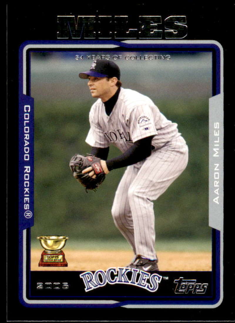 Aaron Miles Card 2005 Topps Black #537 Image 1