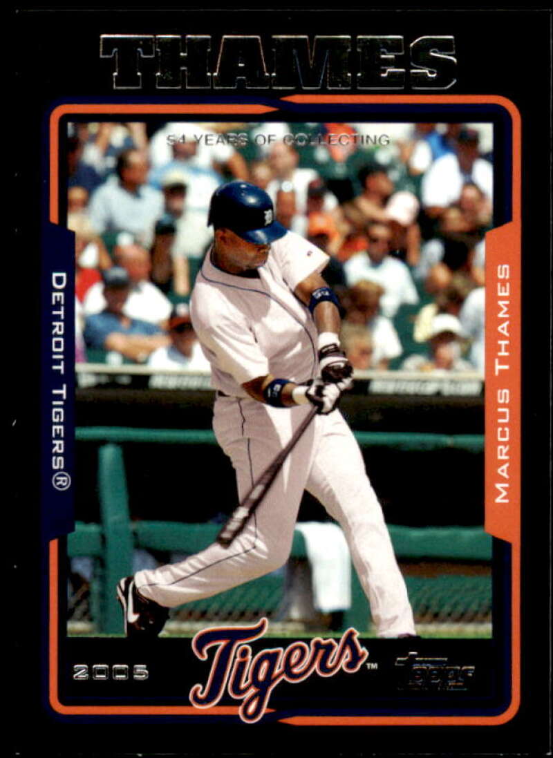 Marcus Thames Card 2005 Topps Black #507 Image 1