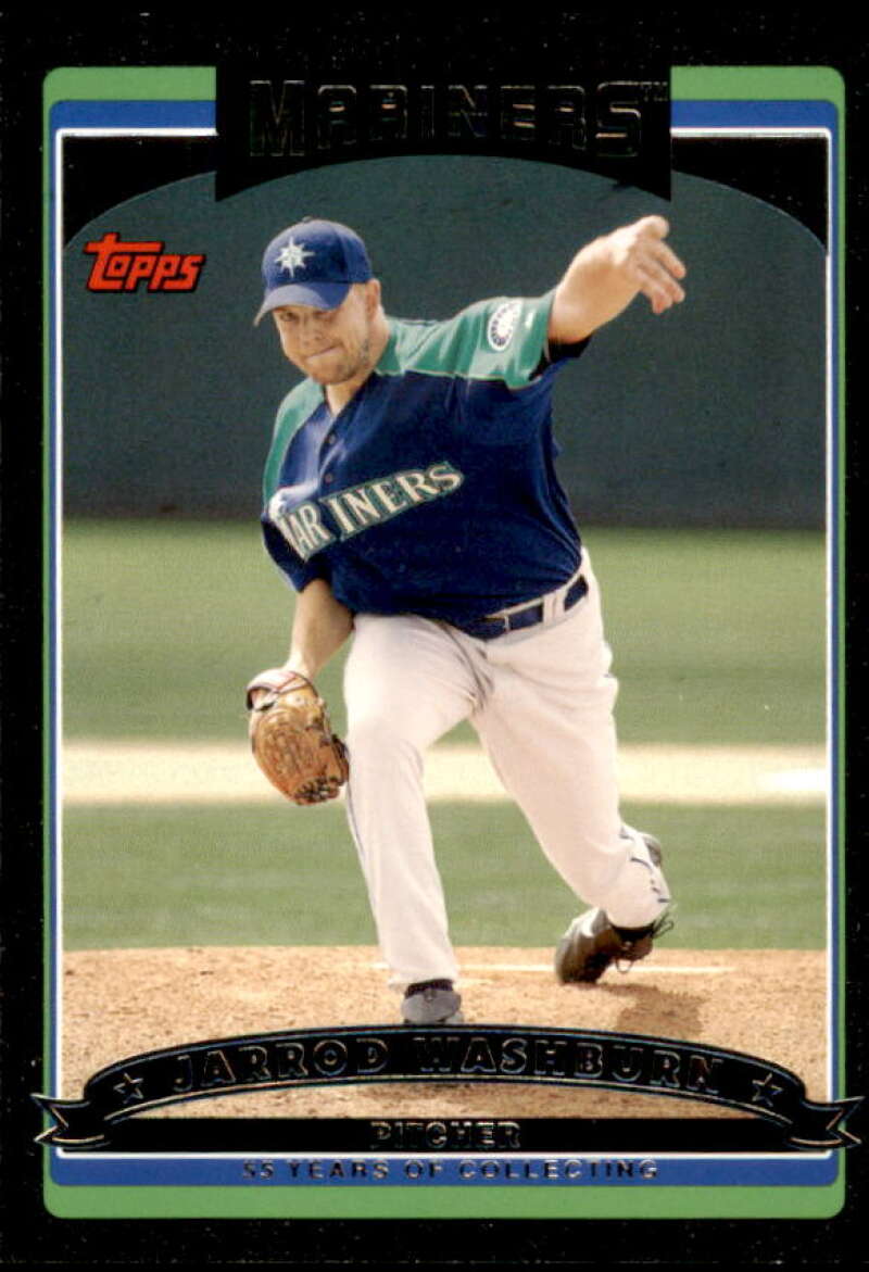 Jarrod Washburn Card 2006 Topps Update Black #UH4 Image 1