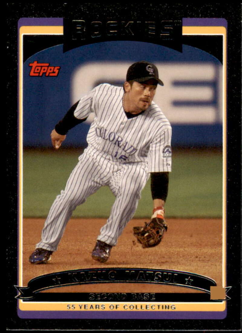 Kazuo Matsui Card 2006 Topps Update Black #UH42 Image 1