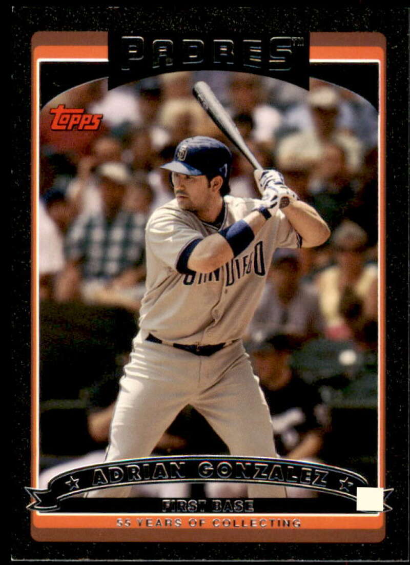 Adrian Gonzalez Card 2006 Topps Update Black #UH58 Image 1