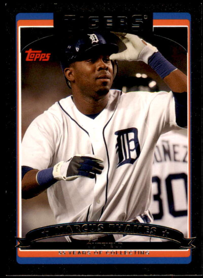 Marcus Thames Card 2006 Topps Update Black #UH60 Image 1