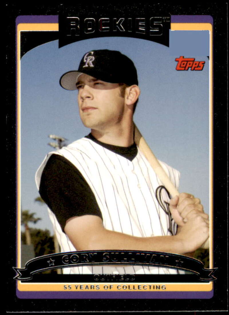 Cory Sullivan Card 2006 Topps Update Black #UH62 Image 1