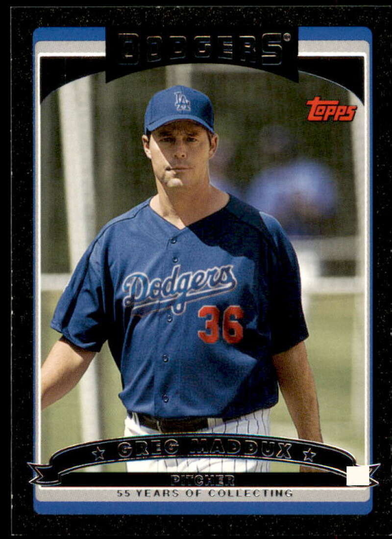 Greg Maddux Card 2006 Topps Update Black #UH65 Image 1