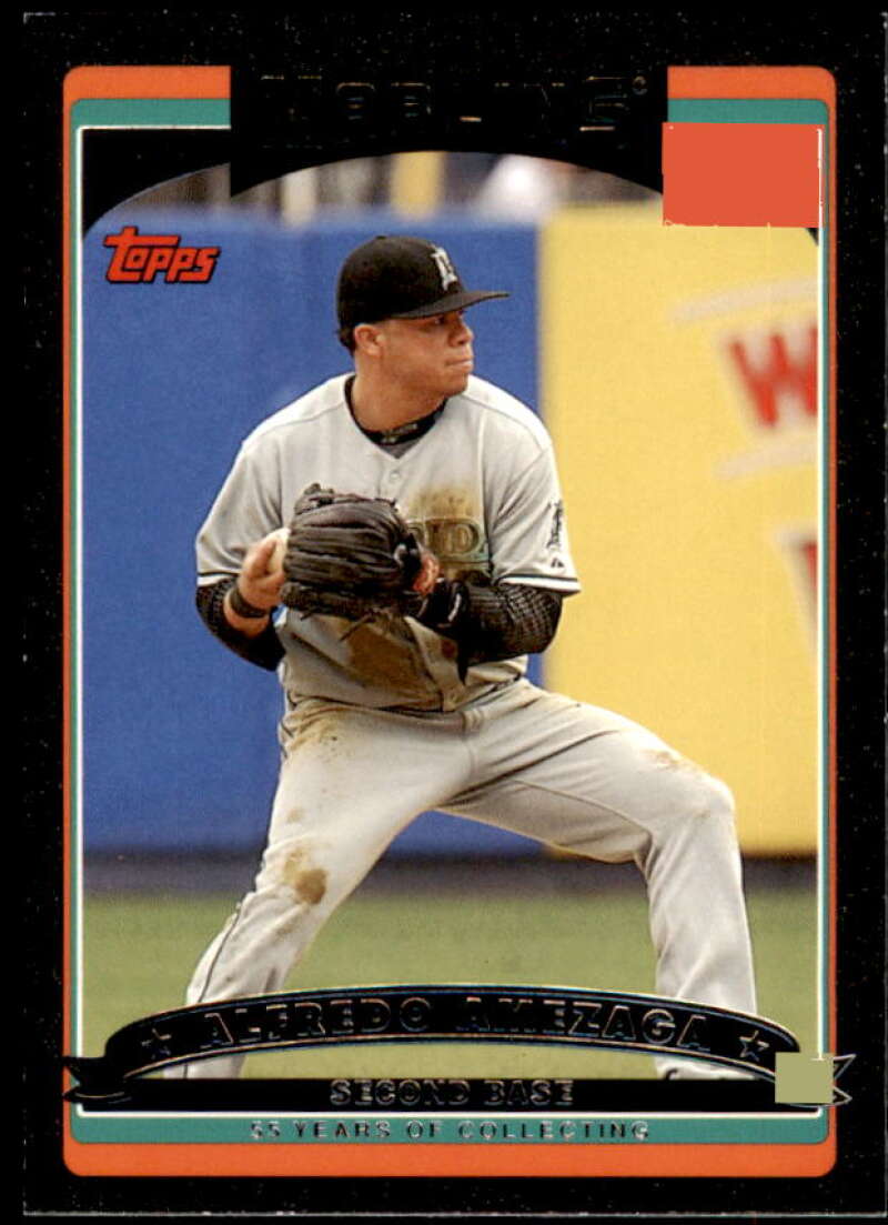 Alfredo Amezaga Card 2006 Topps Update Black #UH105 Image 1