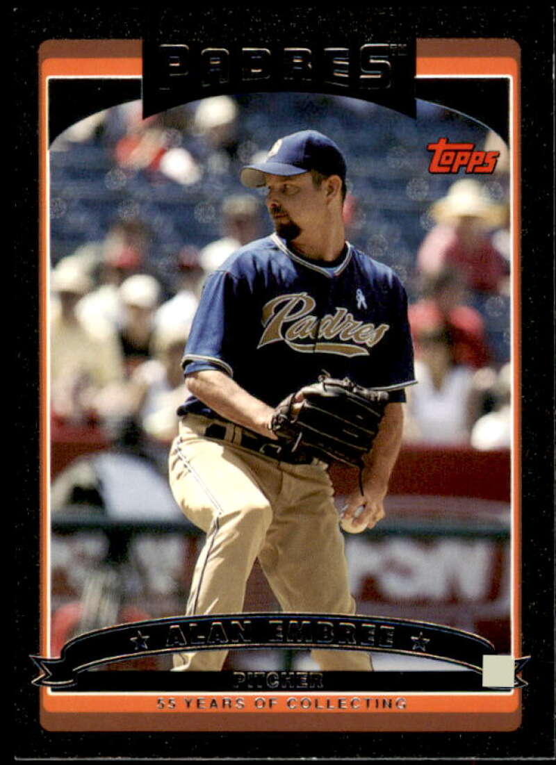 Alan Embree Card 2006 Topps Update Black #UH109 Image 1