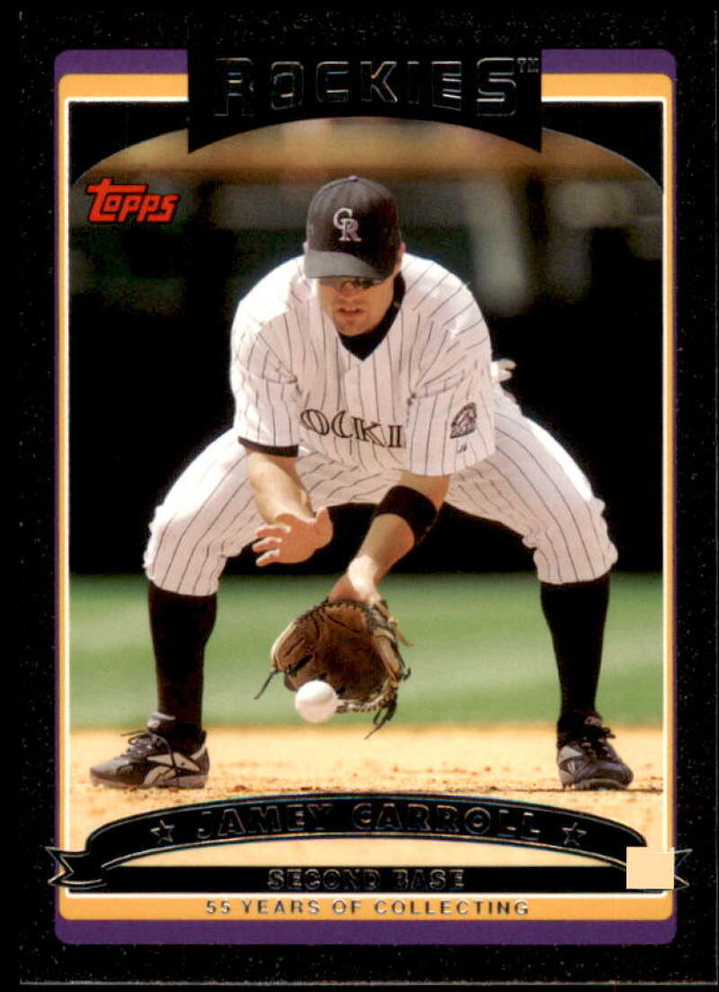 Jamey Carroll Card 2006 Topps Update Black #UH124 Image 1