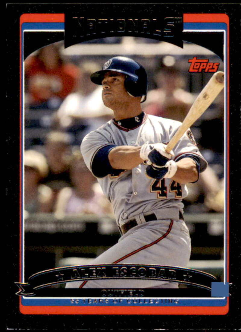 Alex Escobar Card 2006 Topps Update Black #UH125 Image 1