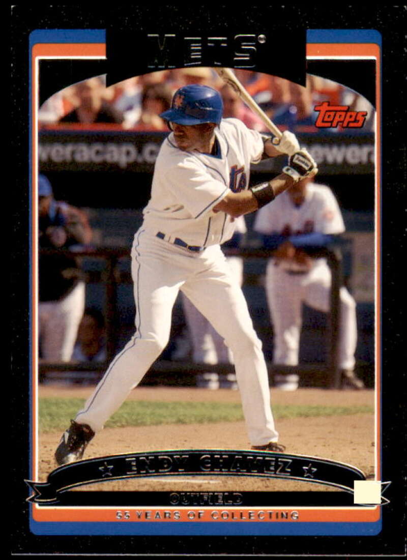 Endy Chavez Card 2006 Topps Update Black #UH126 Image 1