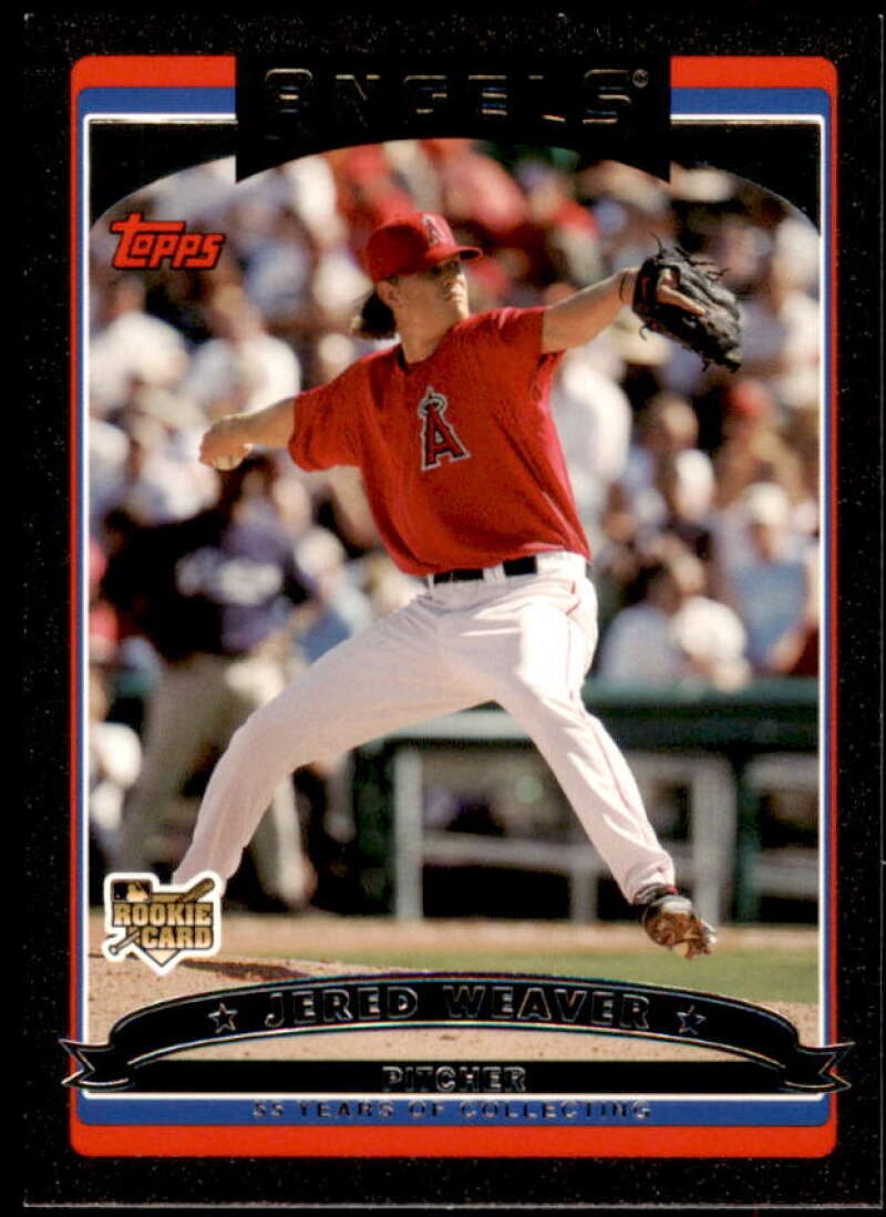 Jered Weaver Card 2006 Topps Update Black #UH140 Image 1