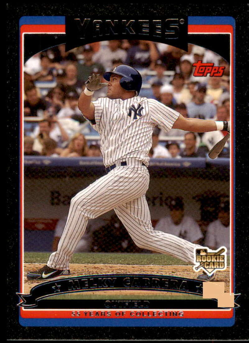 Melky Cabrera Card 2006 Topps Update Black #UH143 Image 1