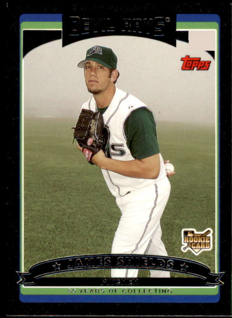 James Shields Card 2006 Topps Update Black #UH147 Image 1