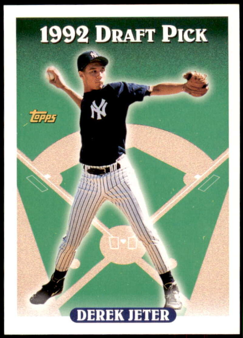 Derek Jeter Rookie Card 1993 Topps #98 from vending box Image 1