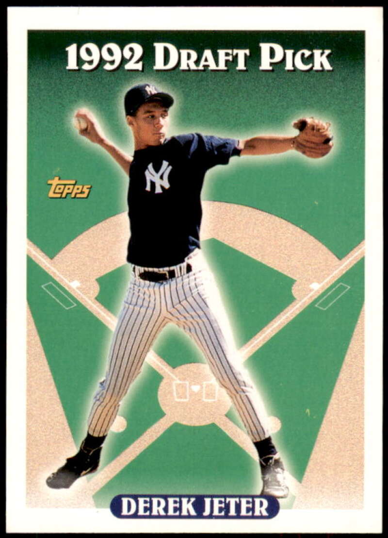 Derek Jeter Rookie Card 1993 Topps #98 from vending box Image 1