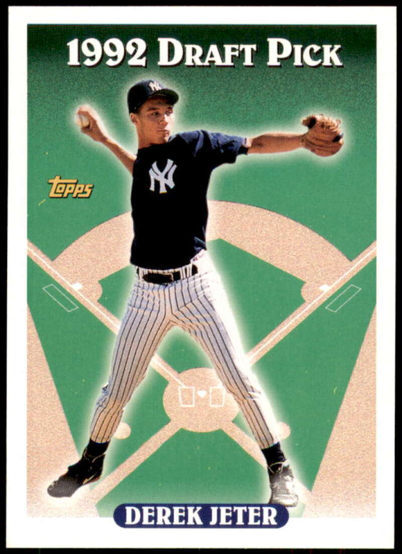 Derek Jeter Rookie Card 1993 Topps #98 from vending box Image 1