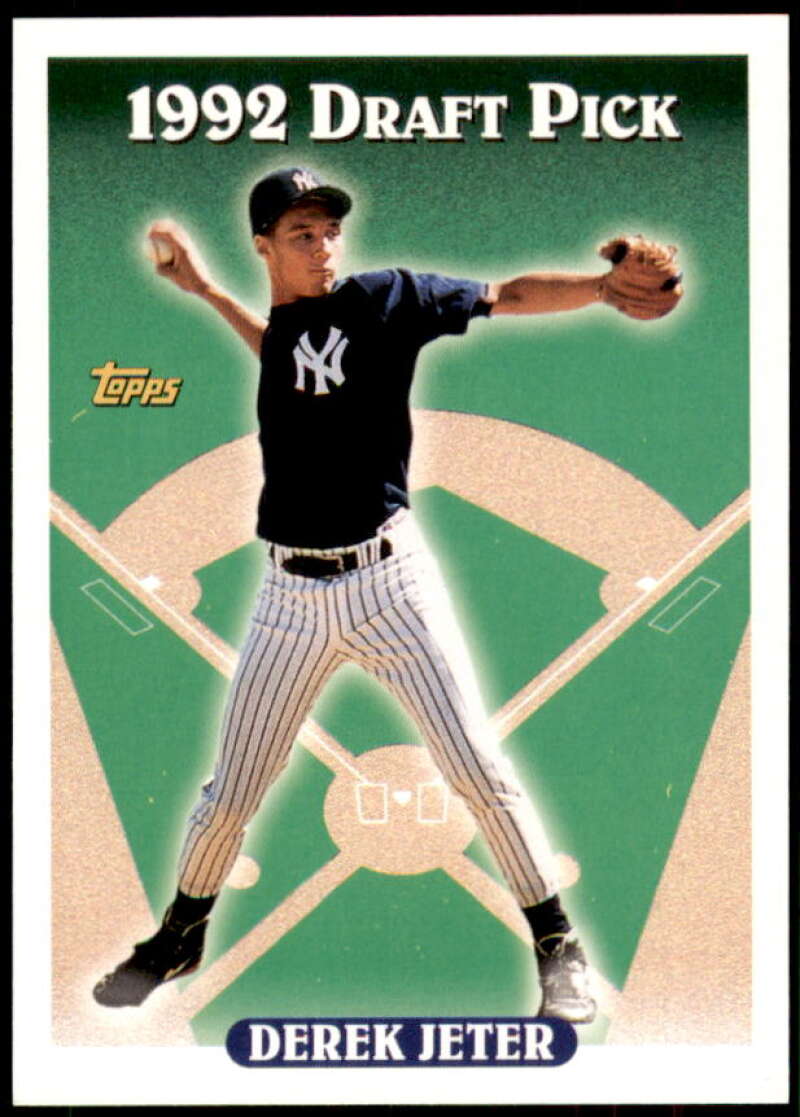 Derek Jeter Rookie Card 1993 Topps #98 from vending box Image 1