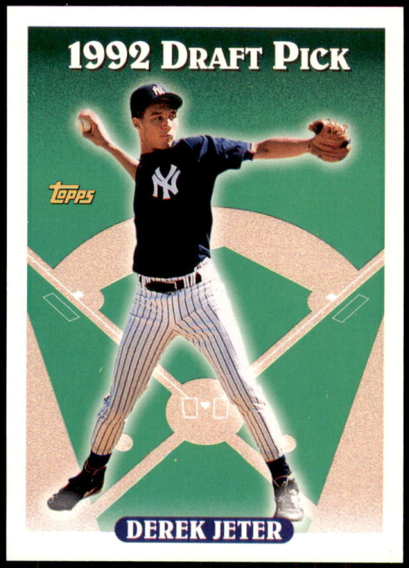 Derek Jeter Rookie Card 1993 Topps #98 from vending box Image 1