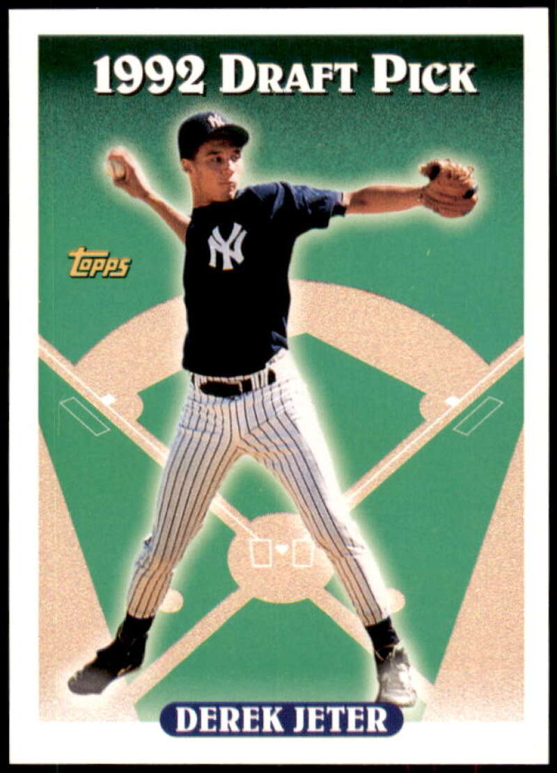 Derek Jeter Rookie Card 1993 Topps #98 from vending box Image 1