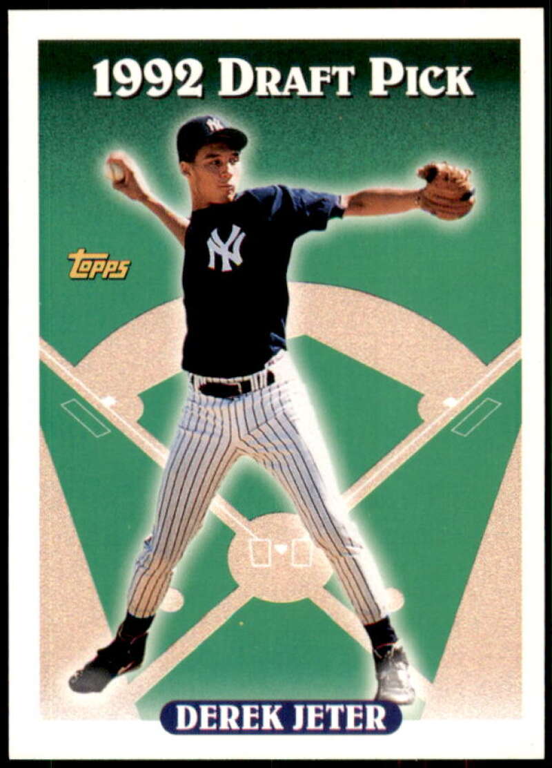 Derek Jeter Rookie Card 1993 Topps #98 from vending box Image 1