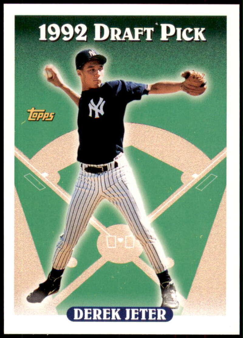 Derek Jeter Rookie Card 1993 Topps #98 from vending box Image 1