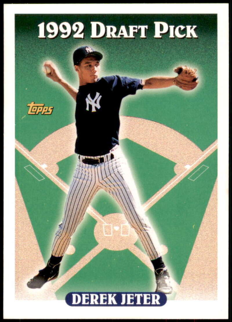 Derek Jeter Rookie Card 1993 Topps #98 from vending box Image 1