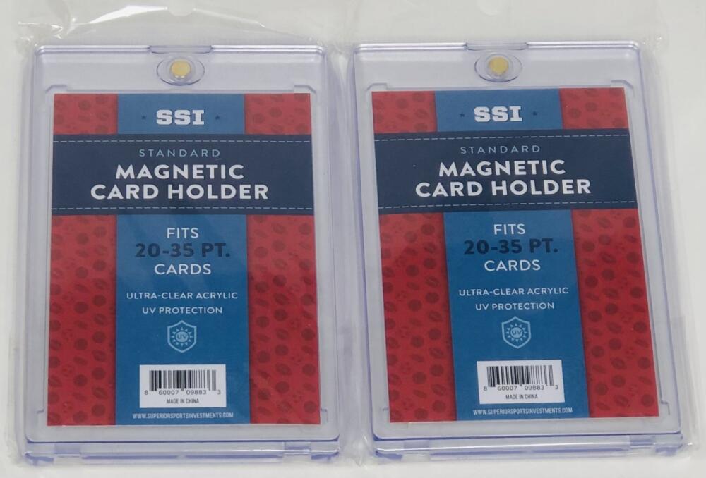 (2) Superior Sports Investments SSI Magnetic Card Holder One Touch 20-35PT Image 1