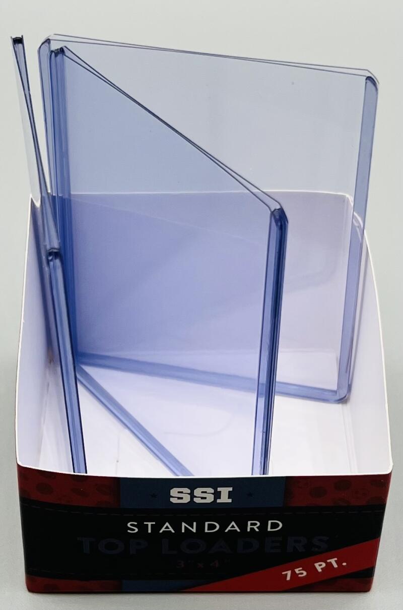 SSI (125) Sports Card 75PT Thick Top Loader 5 Packs of 25 Superior Sports Image 4