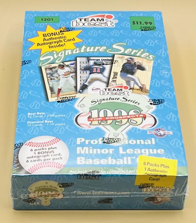 1998 Team Best Signature Series Professional Minor League Baseball Blaster Box Image 2