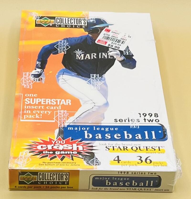 1998 Collectorâs Choice Series Two Baseball Box Image 3