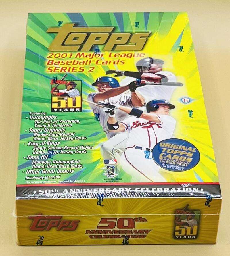 2001 Topps Series 2 Baseball Hobby Box Image 2