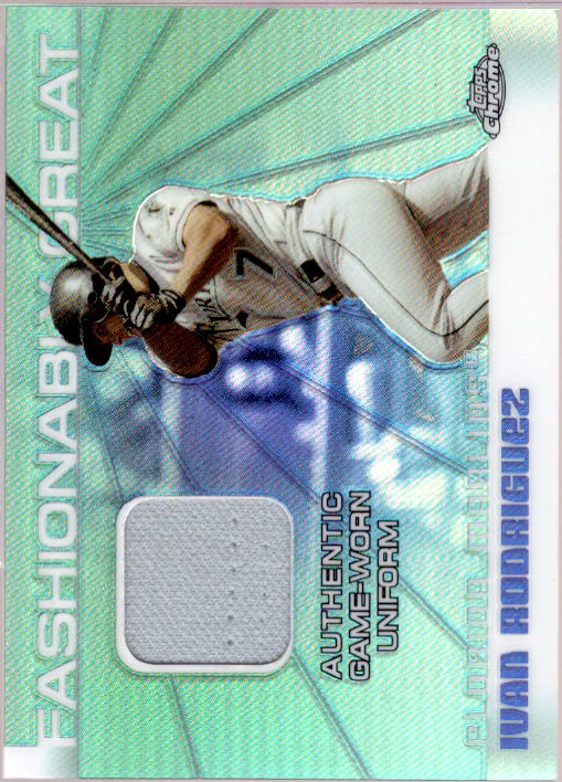 Ivan Rodriguez Card 2004 Topps Chrome Fashionably Great Relics #IR  Image 1