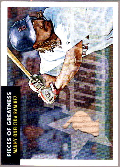 Manny Ramirez Bat Card 2007 Bowman Heritage Pieces of Greatness #MR2  Image 1