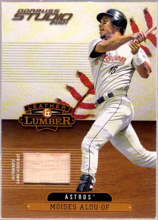 Moises Alou Card 2001 Studio Leather and Lumber #LL34  Image 1