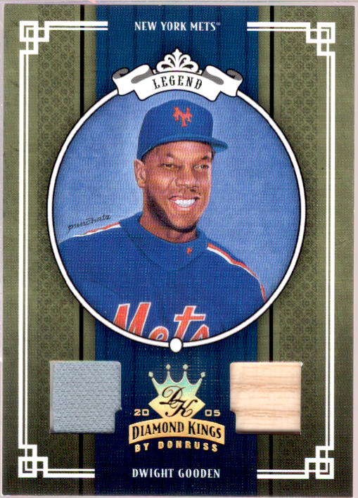 Dwight Gooden Bat-Jsy/50 Card 2005 Diamond Kings Materials Gold #430  Image 1