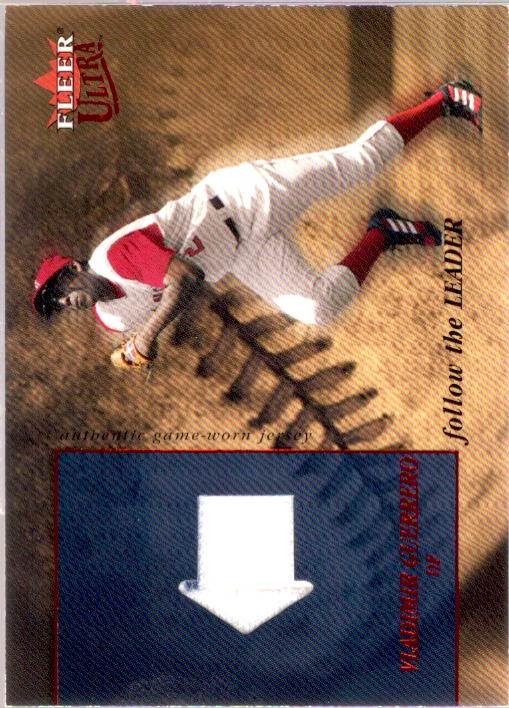 Vladimir Guerrero Card 2005 Ultra Follow the Leader Jersey Red #VG  Image 1