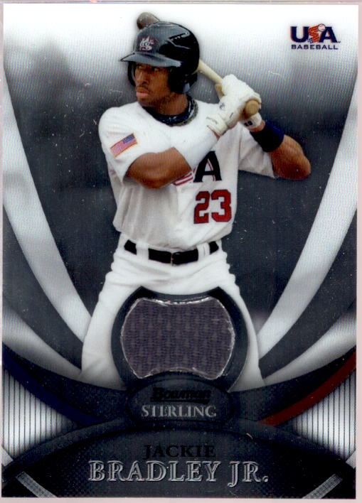 Jackie Bradley Jr. Card 2010 Bowman Sterling USA Baseball Relics #USAR23  Image 1