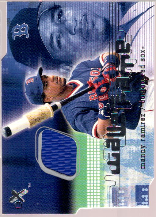 Manny Ramirez Card 2001 E-X Wall of Fame #23  Image 1