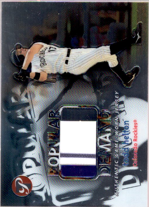 Todd Helton Card 2002 Topps Pristine Popular Demand #TH  Image 1