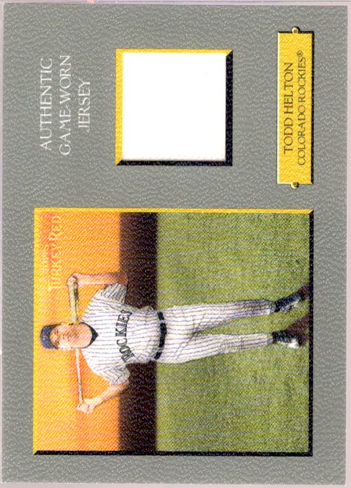 Todd Helton Jsy Card 2005 Topps Turkey Red Relics #TH  Image 1