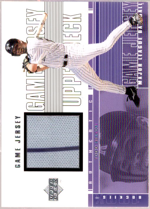 Todd Helton Card 2001 Upper Deck Game Jersey #CTH  Image 1