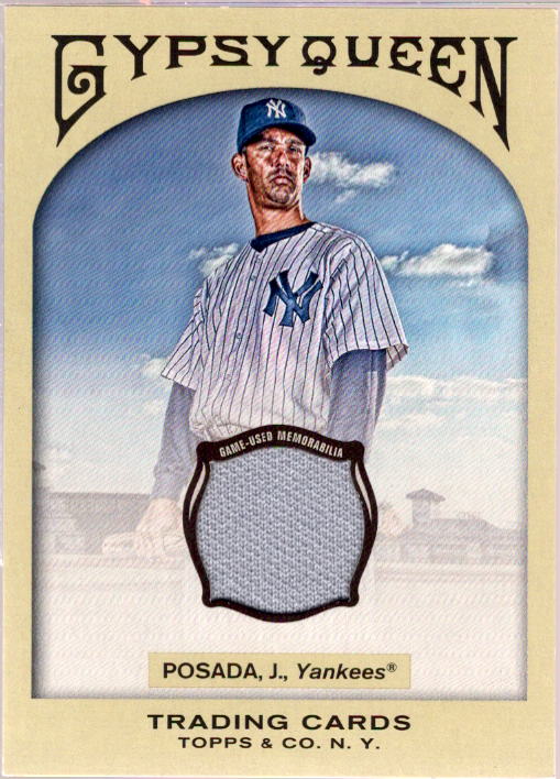 Jorge Posada Card 2011 Topps Gypsy Queen Relics #JP  Image 1