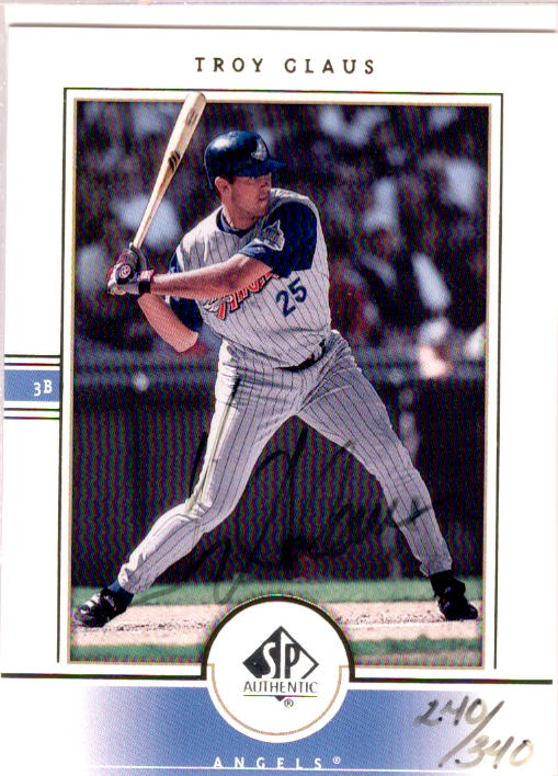 Troy Glaus 240/340 Card 2001 SP Authentic BuyBacks #27  Image 1