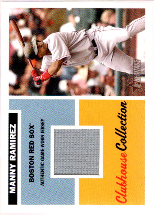 Manny Ramirez Jsy Card 2005 Topps Heritage Clubhouse Collection Relics #MR  Image 1