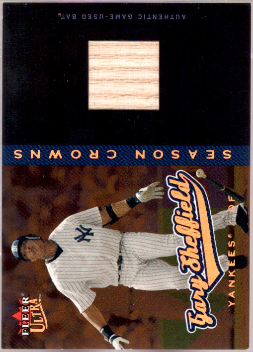 Gary Sheffield Bat Card 2005 Ultra Season Crowns Game Used Copper #42  Image 1