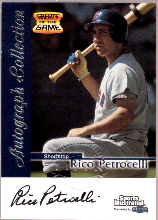 Rico Petrocelli Card 1999 Sports Illustrated Greats of the Game Autographs #57  Image 1