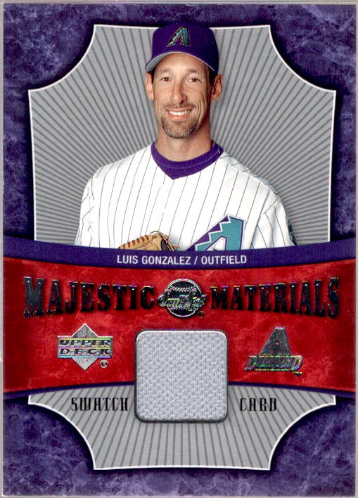 Luis Gonzalez Card 2005 Sweet Spot Majestic Materials #MMLG  Image 1