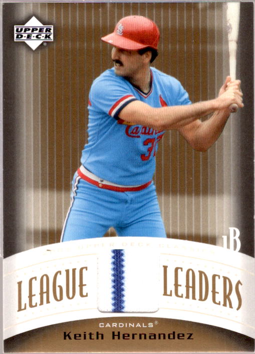 Keith Hernandez Card 2005 Upper Deck Classics League Leaders Materials #KH  Image 1