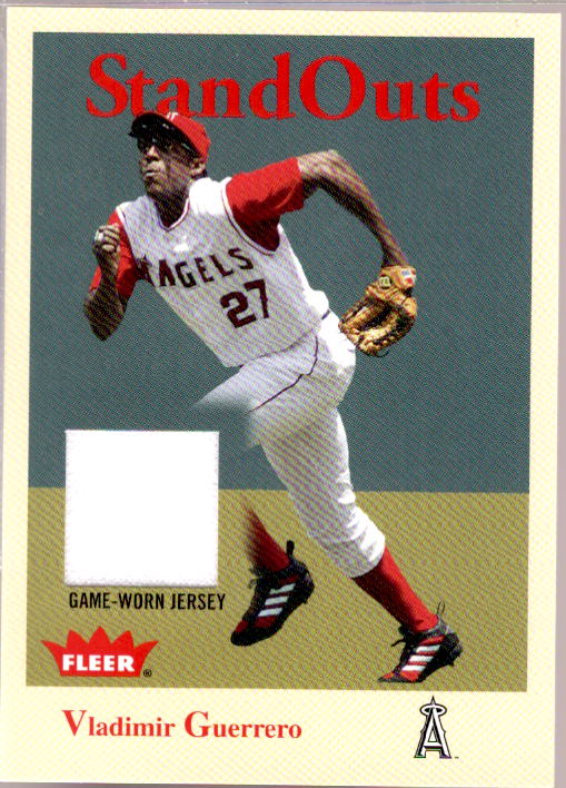 Vladimir Guerrero Card 2005 Fleer Tradition Standouts Jersey #VG  Image 1