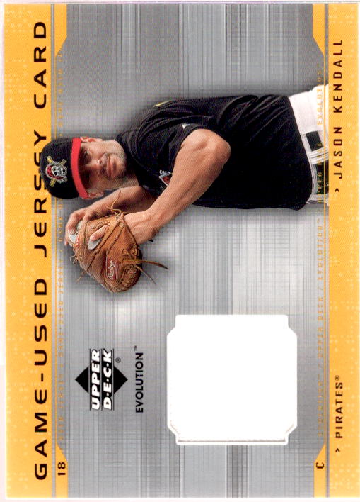 Jason Kendall Card 2001 Upper Deck Evolution Game Jersey #JJK  Image 1