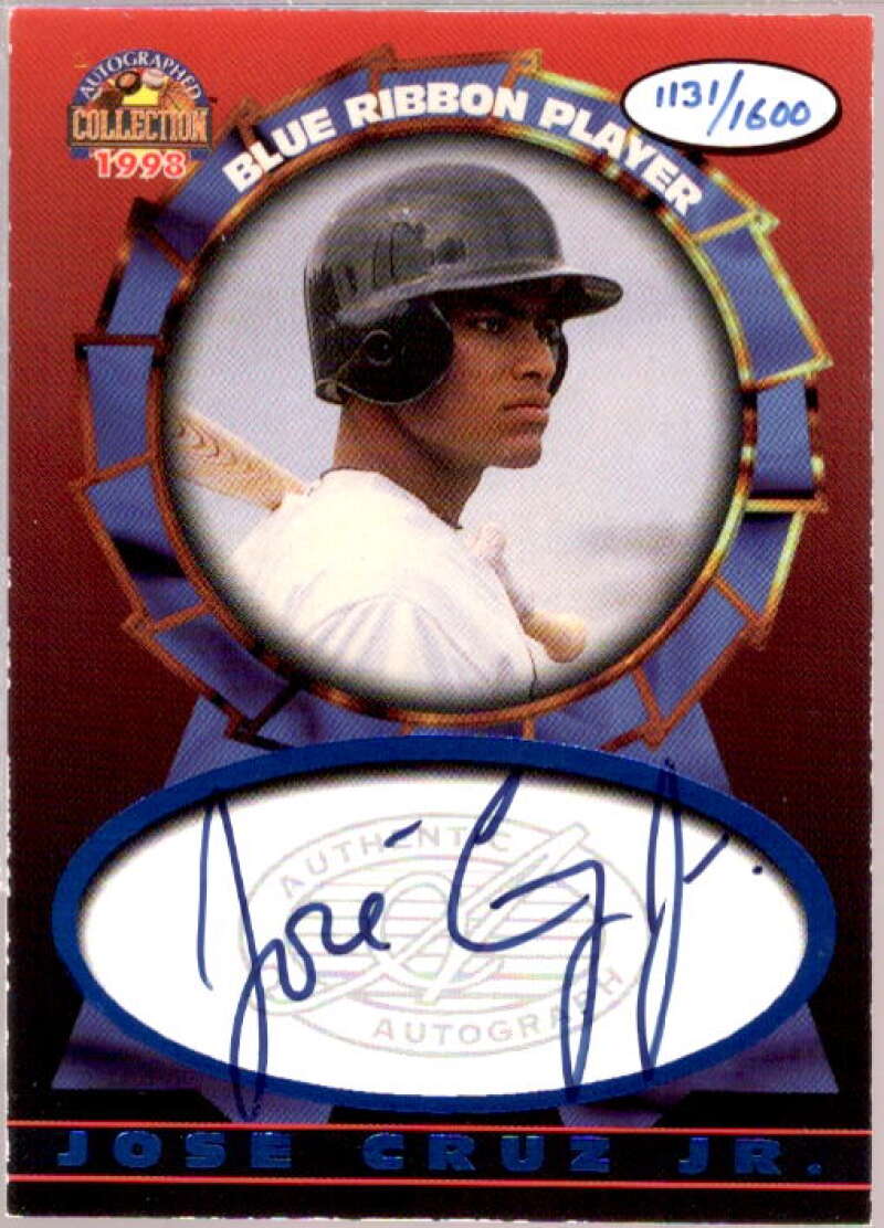 Jose Cruz Jr. Autographed Card